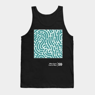 Kind of Blue / Minimalist Graphic Artwork Design Tank Top